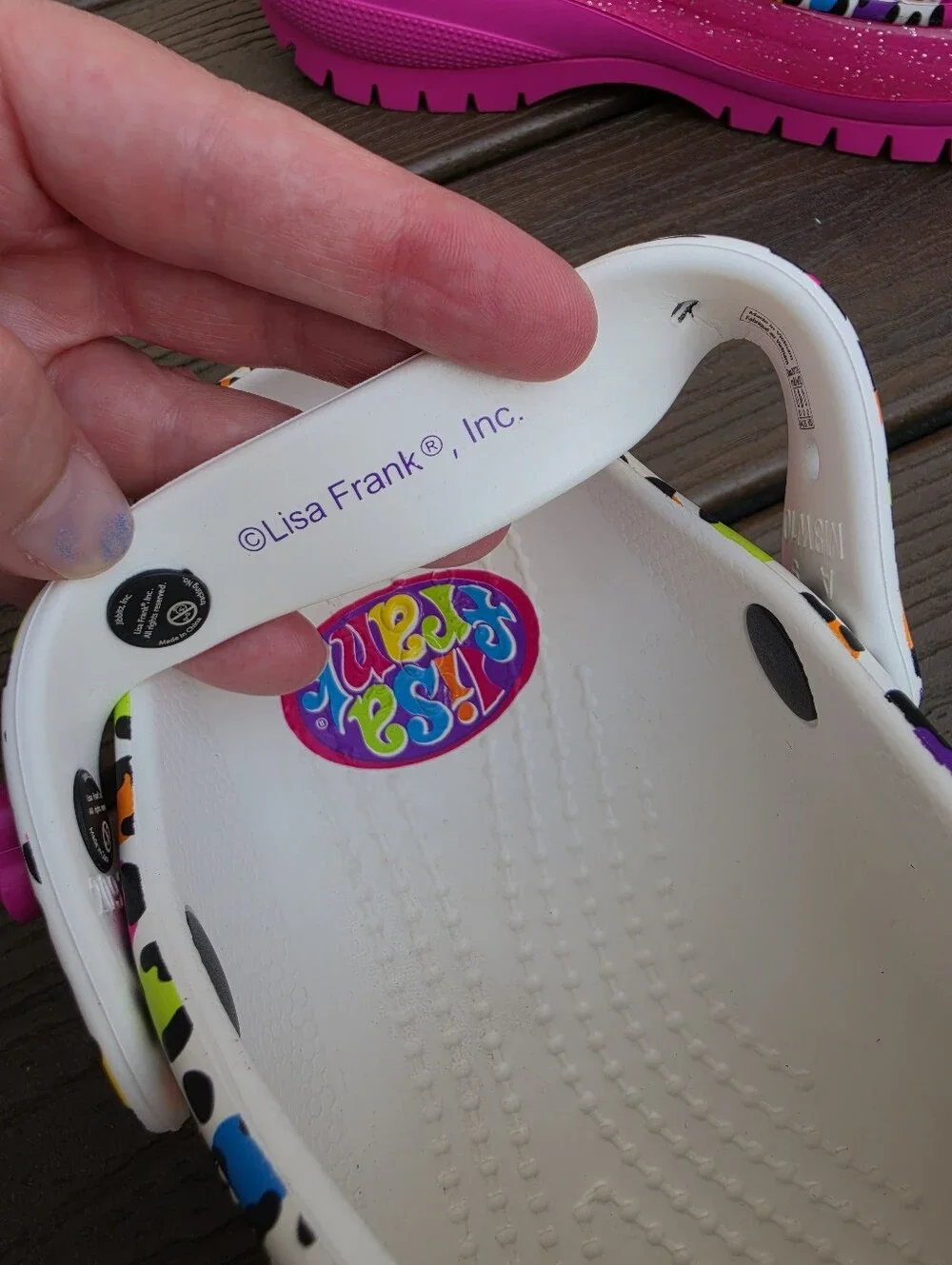 Crocs X Lisa Frank Mega Crush Clogs Size M8/W10 ••EXCELLENT CONDITION••